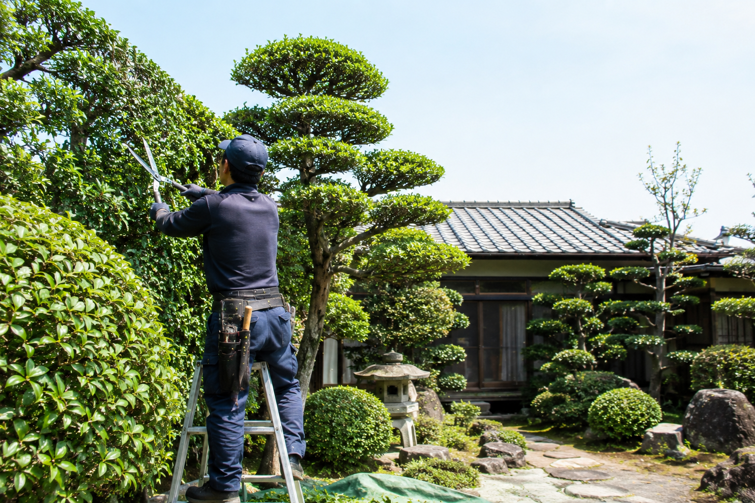 剪定・刈り込みの作業イメージ